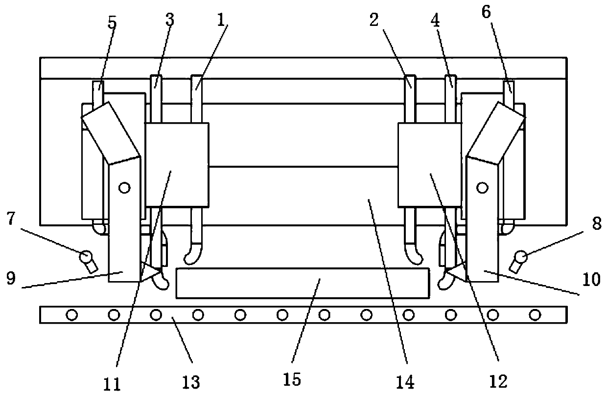 A device and method for on-line cleaning of cracks at corners of hot billets