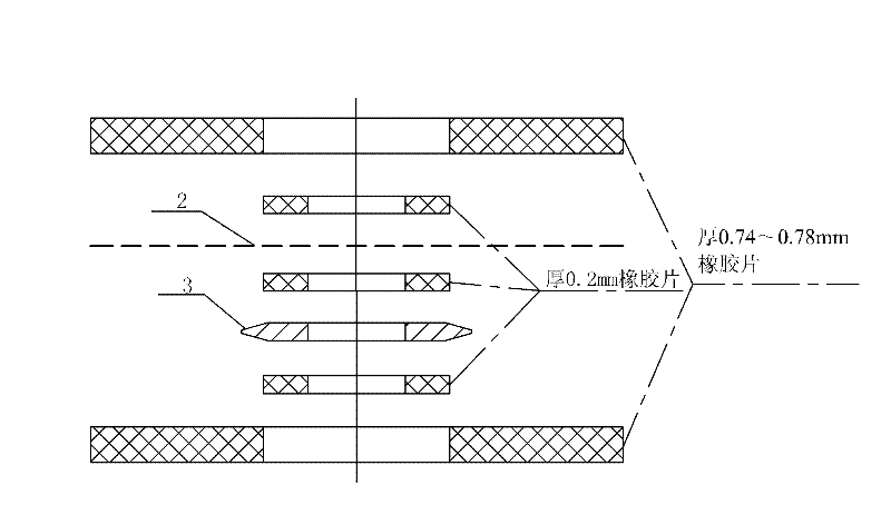 Rubber fabric clamped film sheet and manufacturing method thereof