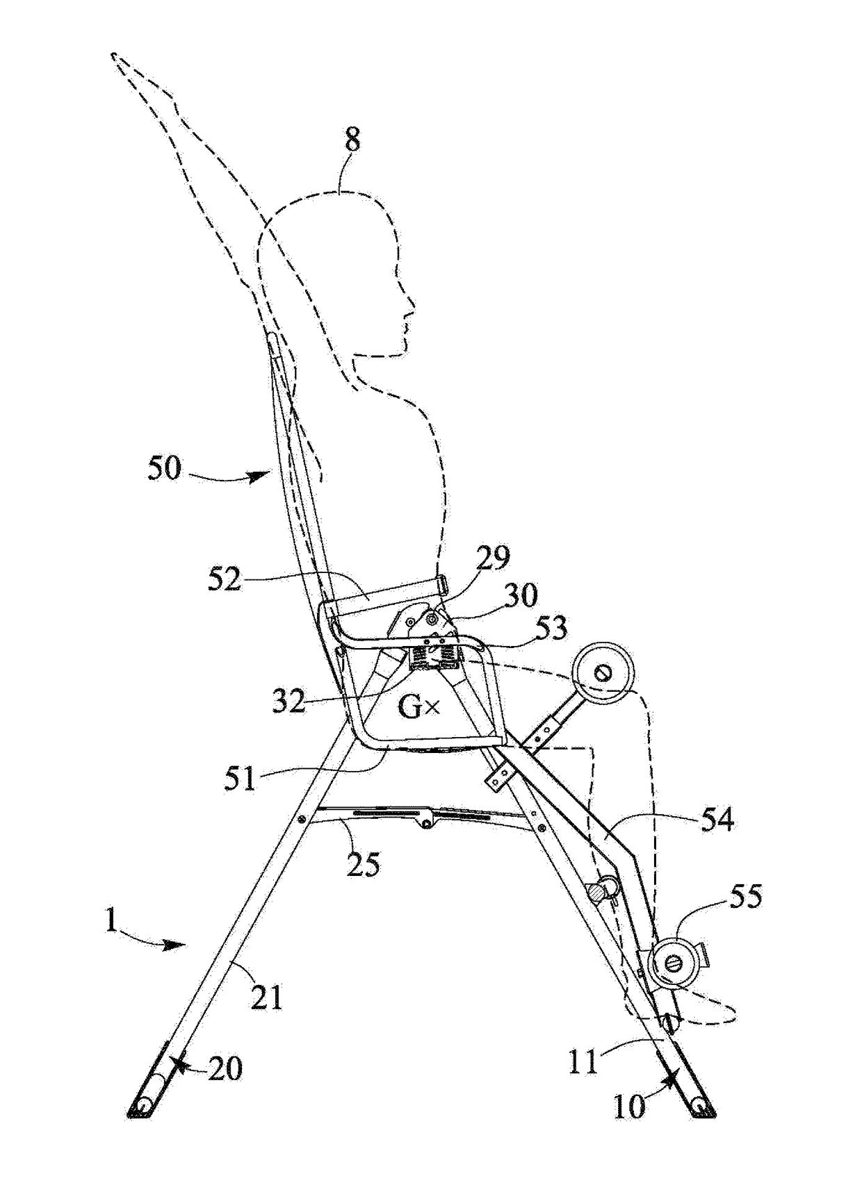 Tilting inversion exerciser