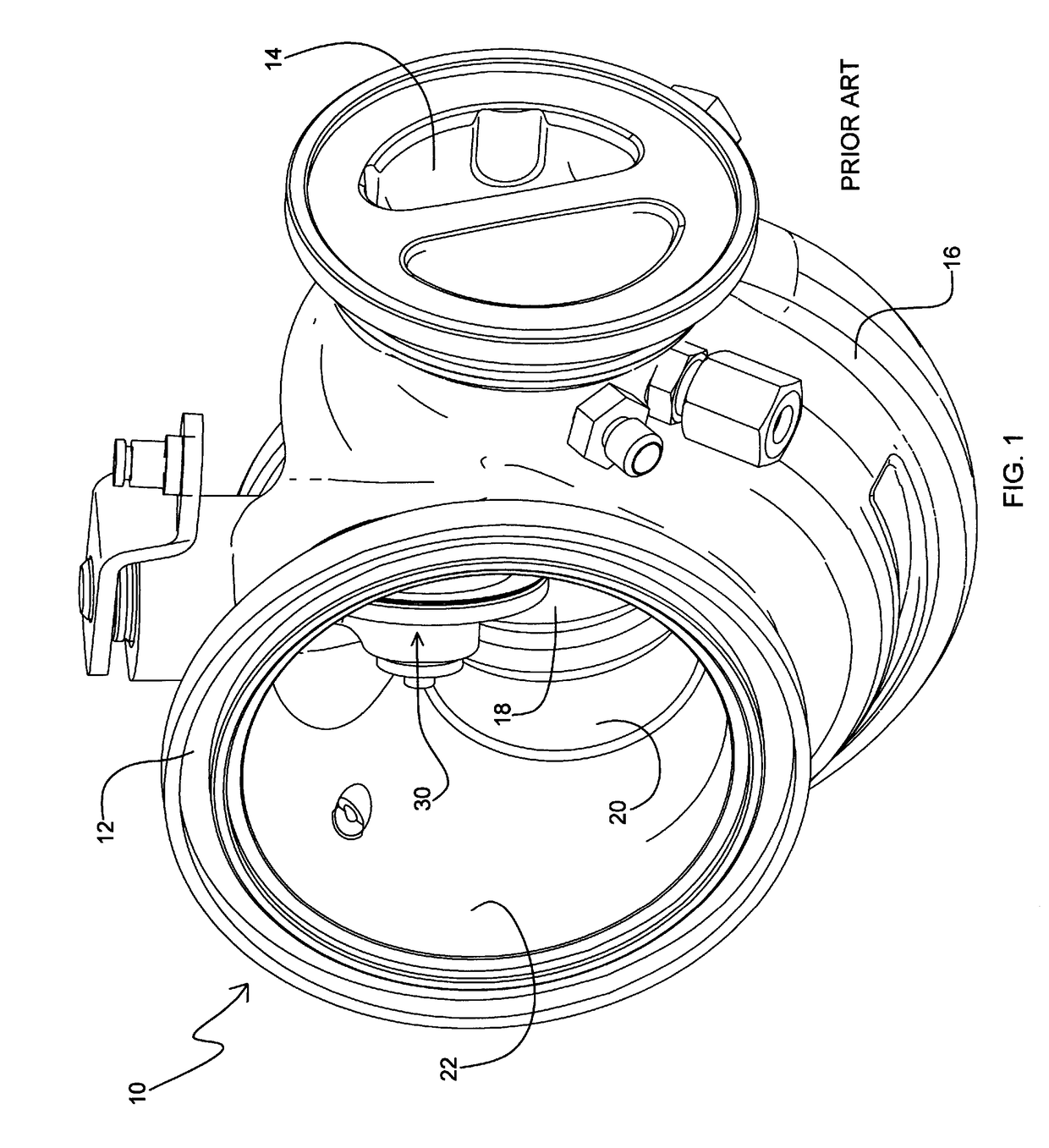 Turbocharger waste gate poppet valve with flexible sheet metal sealing member