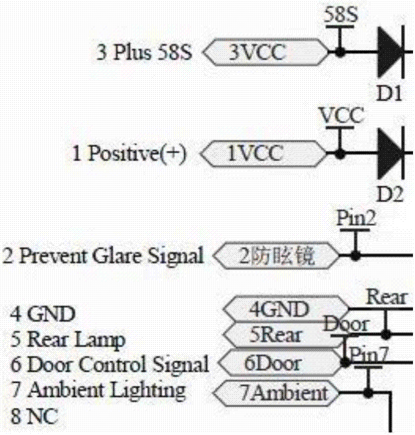 Dimming circuit for automotive interior ambient light