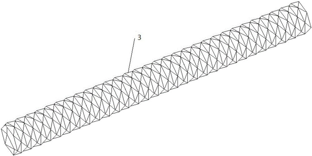 Bush constraint buckling-preventing support with diamond-shaped energy dissipation unit