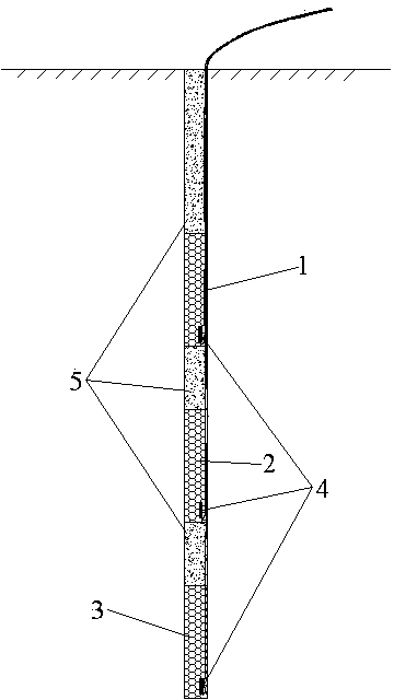 Subsection millisecond differential blasting method in blasthole