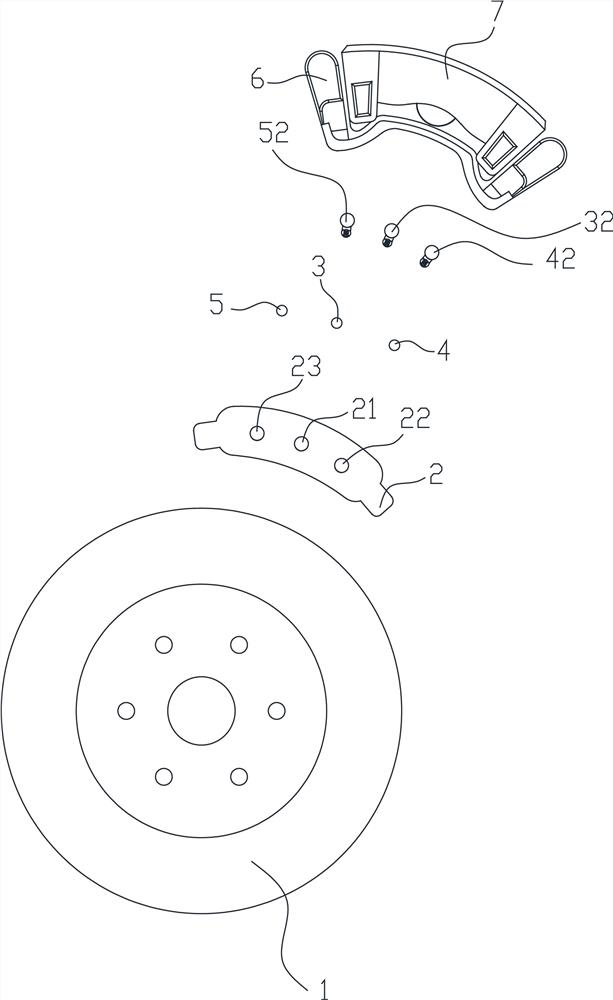 Device for monitoring abrasion condition of brake pad of automobile brake