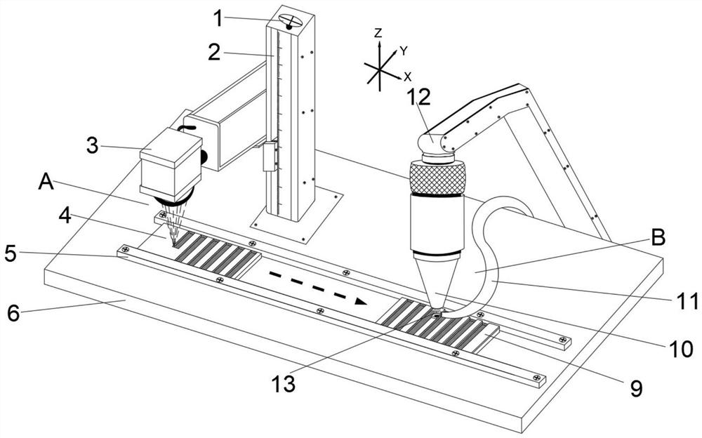 Method for laser processing of CFRP material