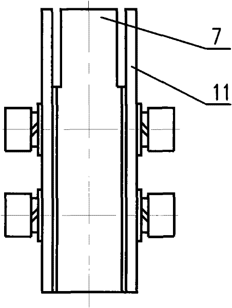 Hang-up mechanism for hang-up table