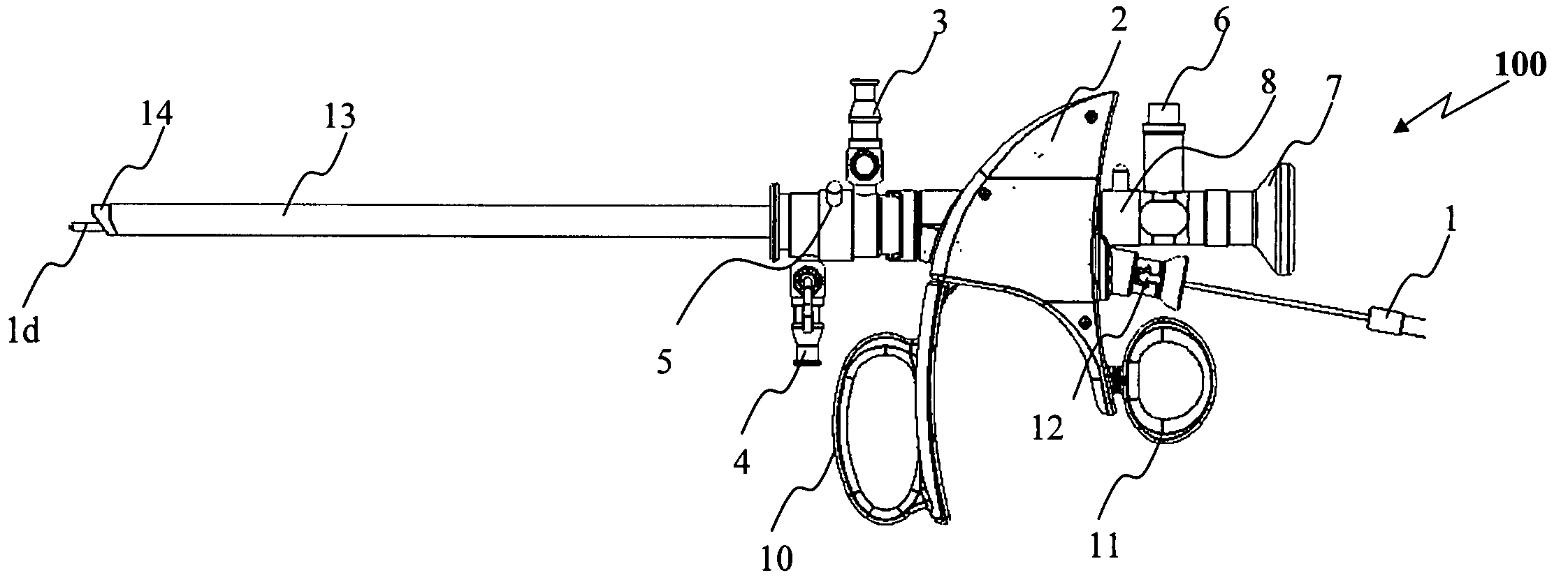 Working tool for laser-facilitated removal of tissue from a body cavity and methods thereof