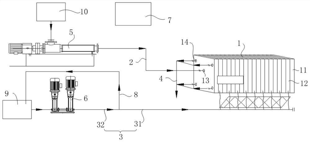 Diaphragm filter pressing equipment, diaphragm filter pressing system and diaphragm filter pressing method