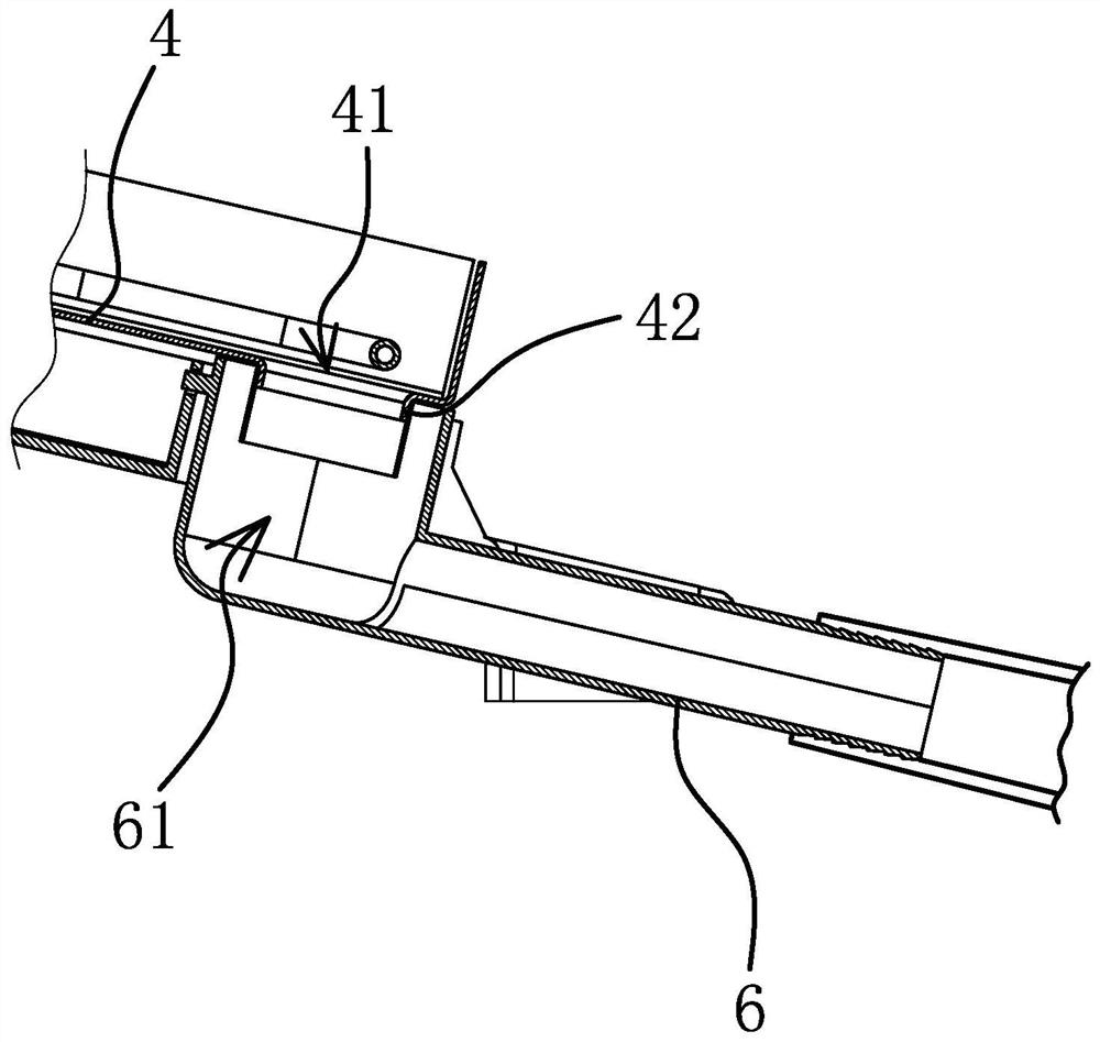 Defrosting water collecting and evaporating system for cabinet freezer