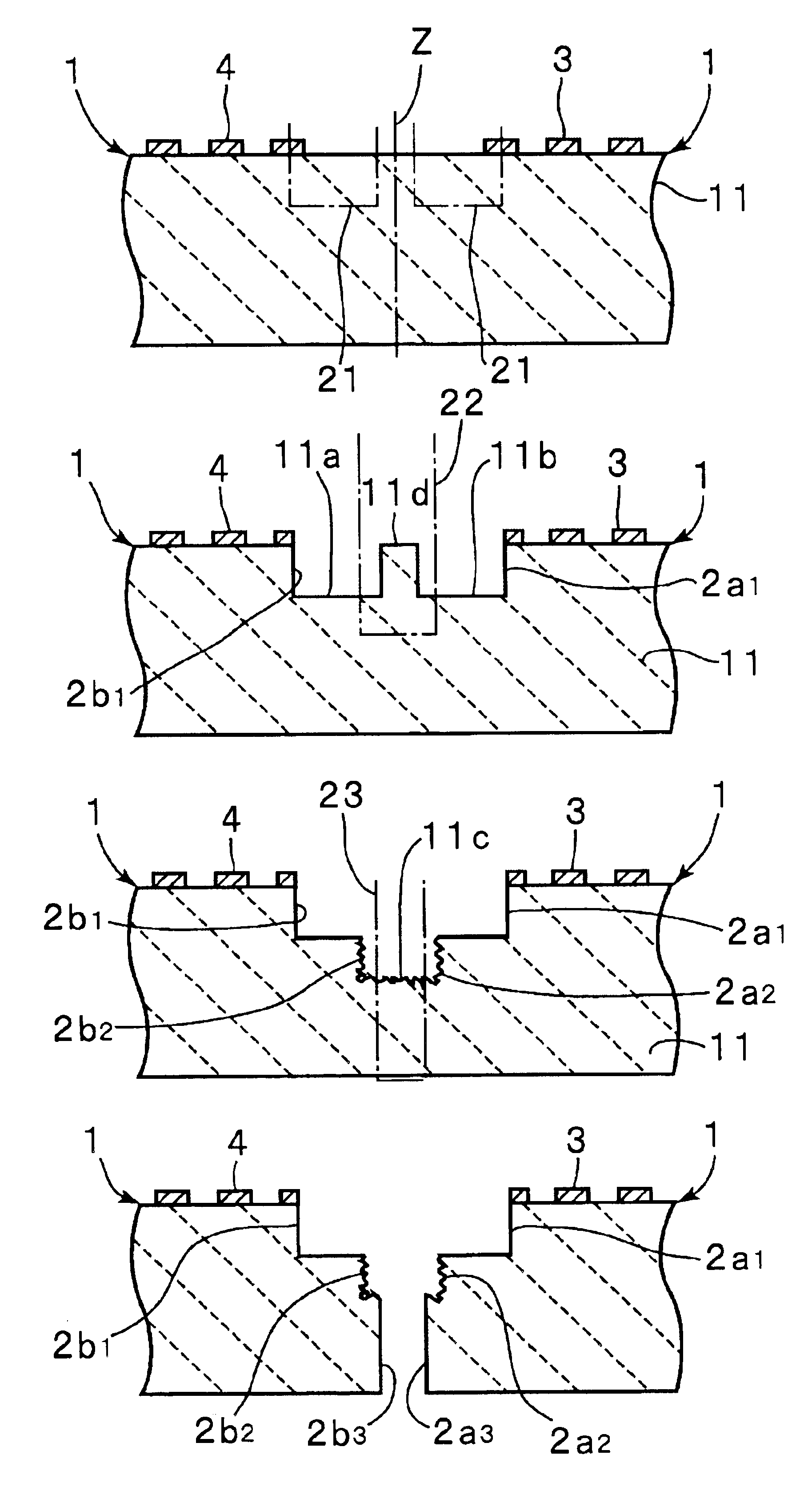 Method of manufacturing an edge reflection type surface acoustic wave device