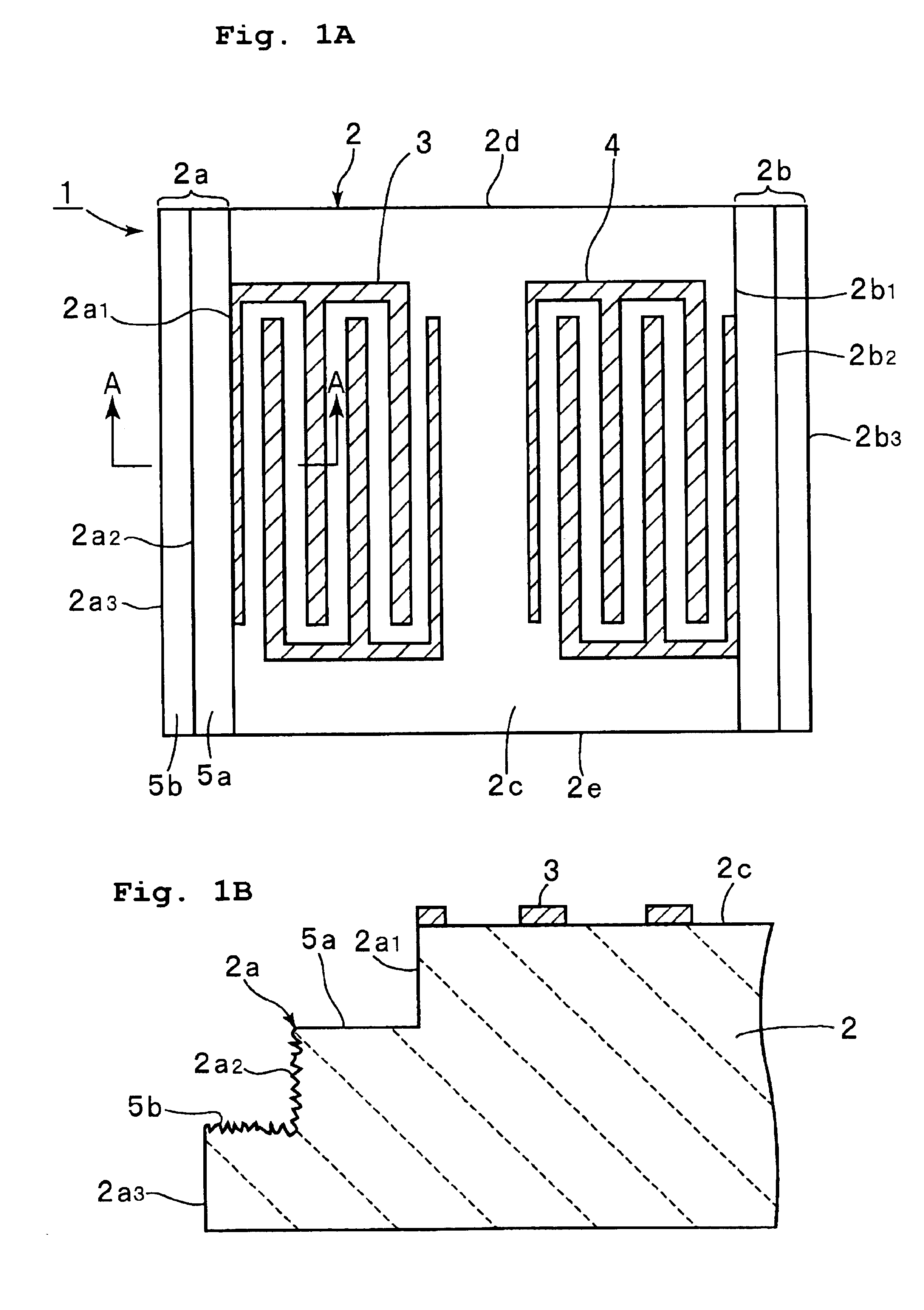 Method of manufacturing an edge reflection type surface acoustic wave device