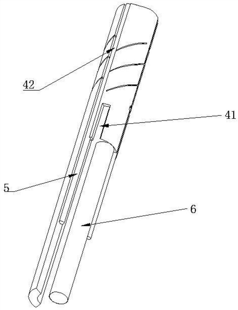 A detection device and an interventional therapy instrument