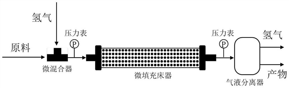 Catalyst applied to continuous hydrogenation of aromatic nitro compound and preparation method