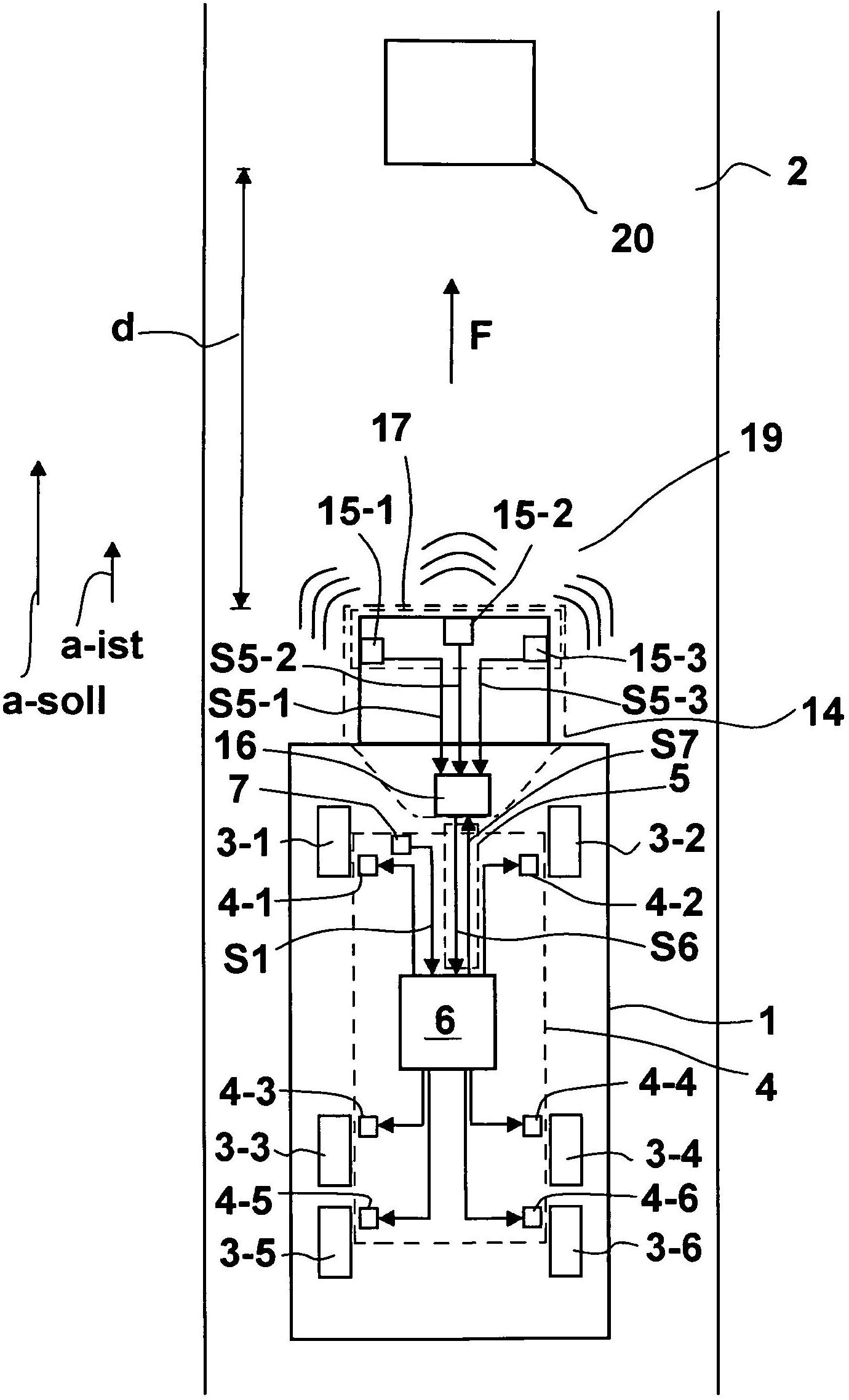Driver assistance system for vehicle, in particular commercial vehicle, and method for controlling brake system