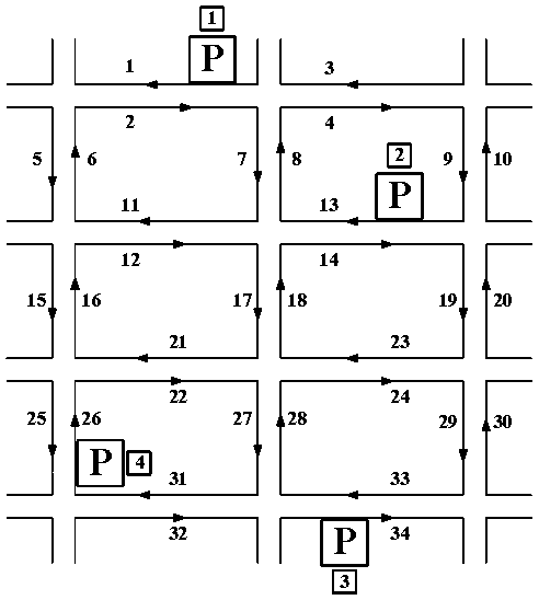 Method for dynamically inducing parking based on traffic states