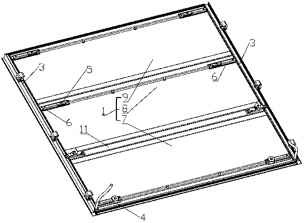 Foldable compartment cover of pickup truck