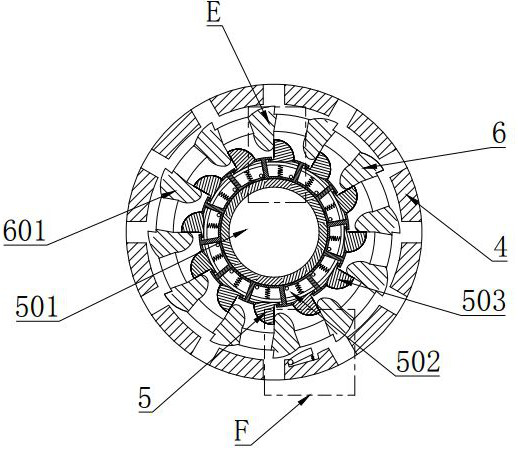 An alarm protection structure for gas detection internal components used in dusty environment