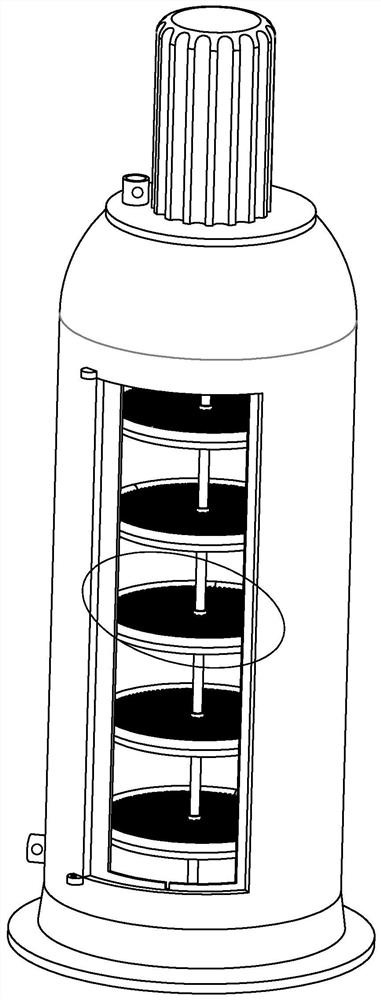 Veterinary dry leech traditional Chinese medicine processing device and processing method