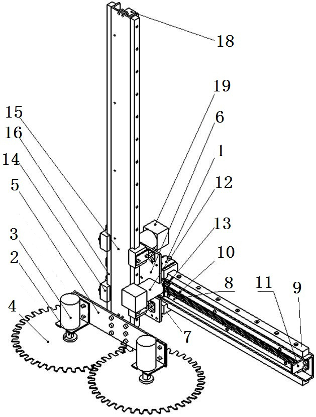 Truss type topping robot and working method thereof