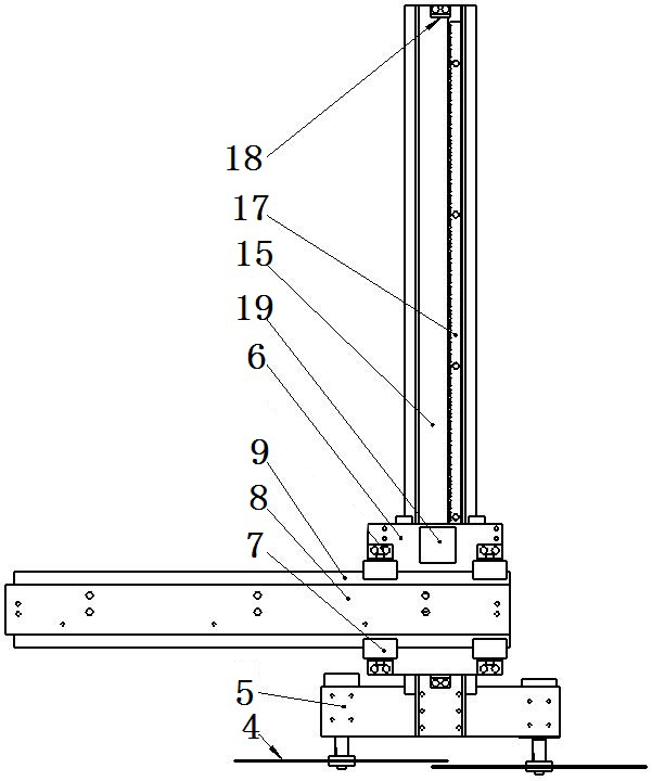 Truss type topping robot and working method thereof