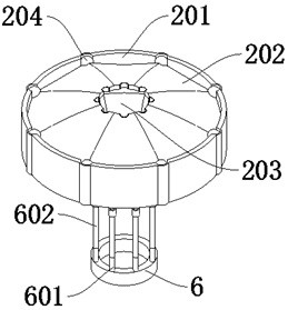 Municipal lighting equipment for sheltering pedestrians from rain