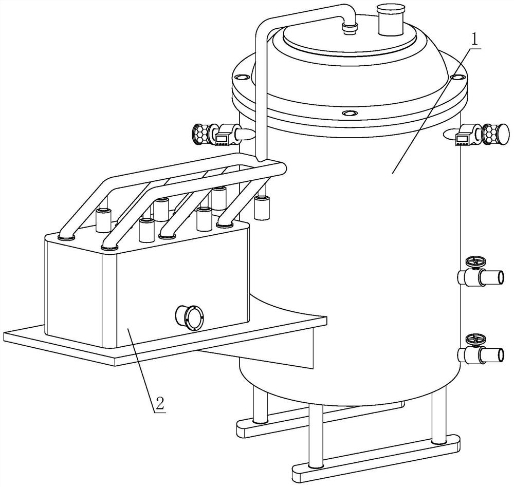 Recovery device for waste heat of tail gas from chemical device