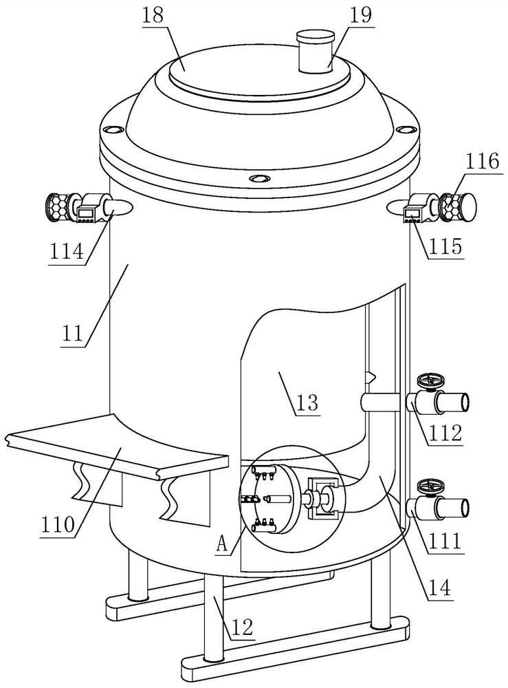 Recovery device for waste heat of tail gas from chemical device