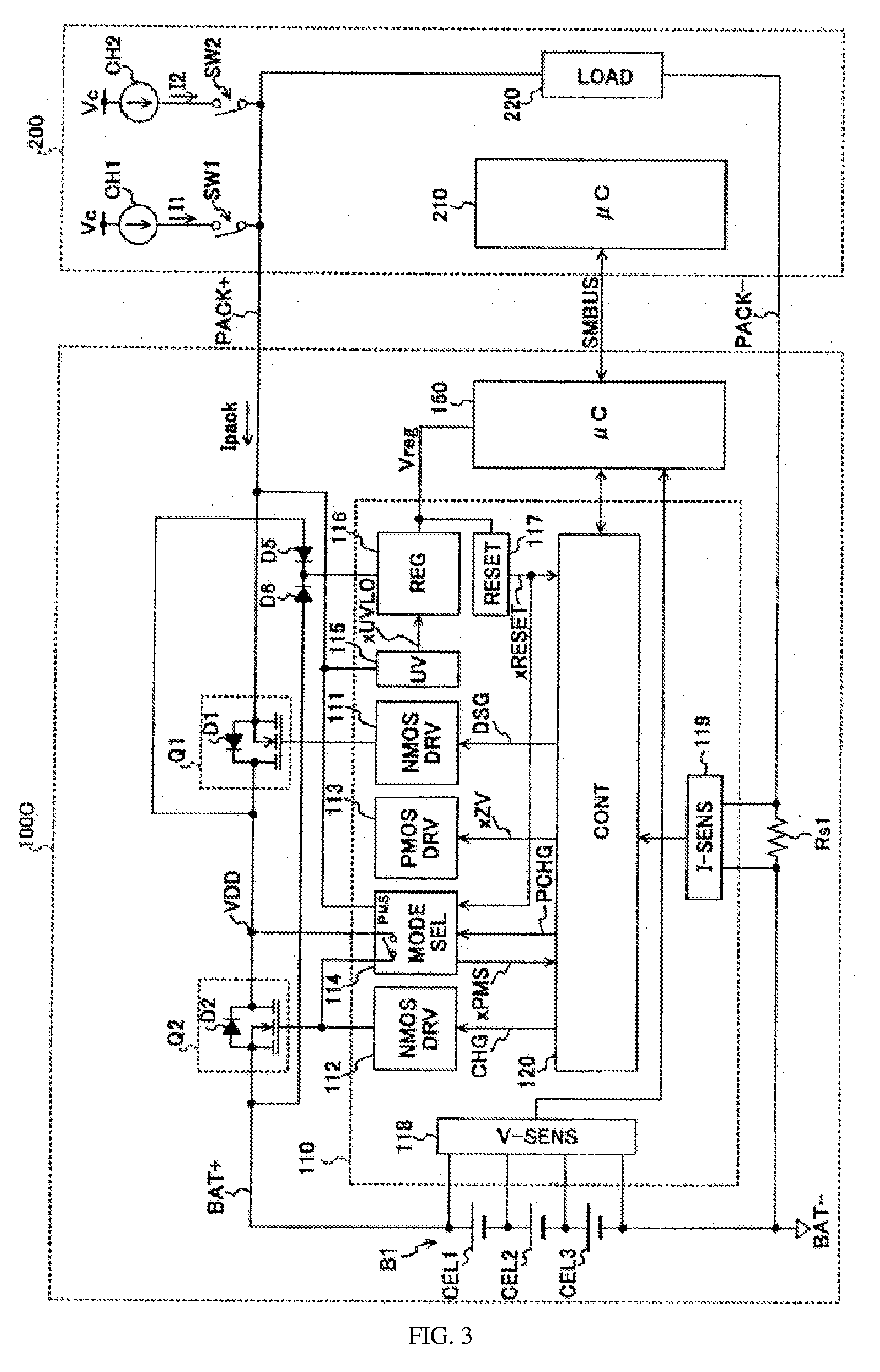 Battery protecting circuit