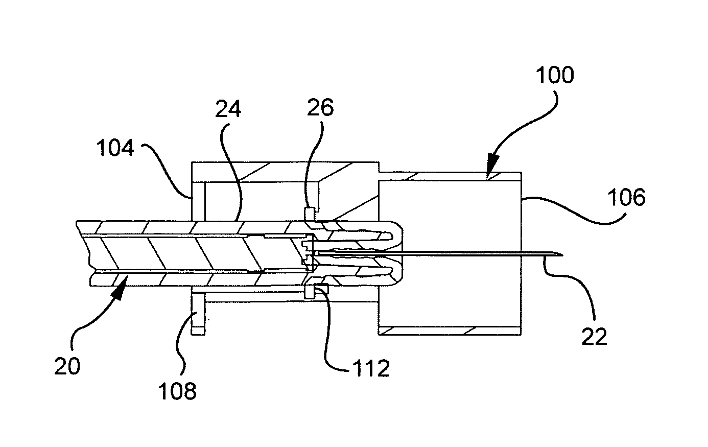 Method and apparatus for delivering a therapeutic substance through an injection port
