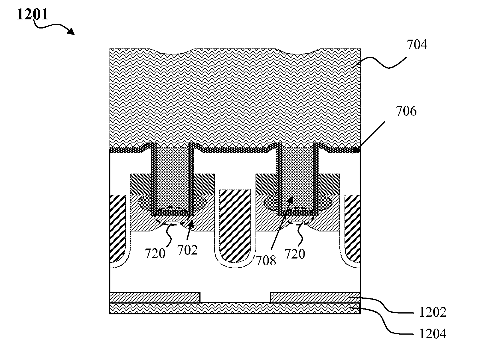 Self aligned trench mosfet with integrated diode