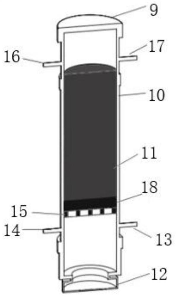 Device and method for measuring uranium migration in small column simulated soil