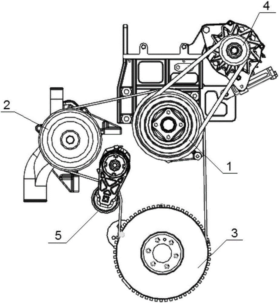 Engine front end structure