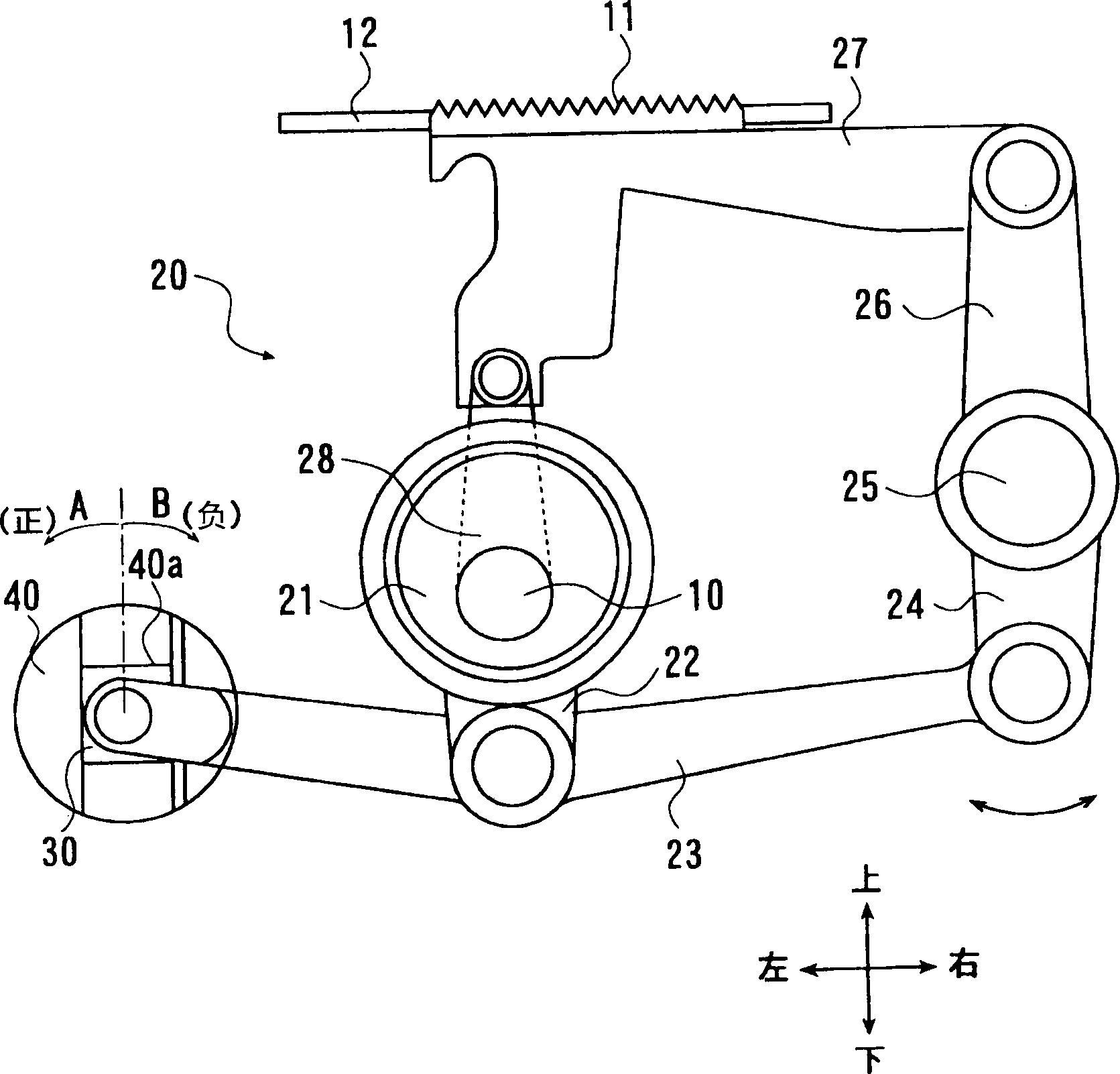 Cloth feeding mechanism of sewing machine