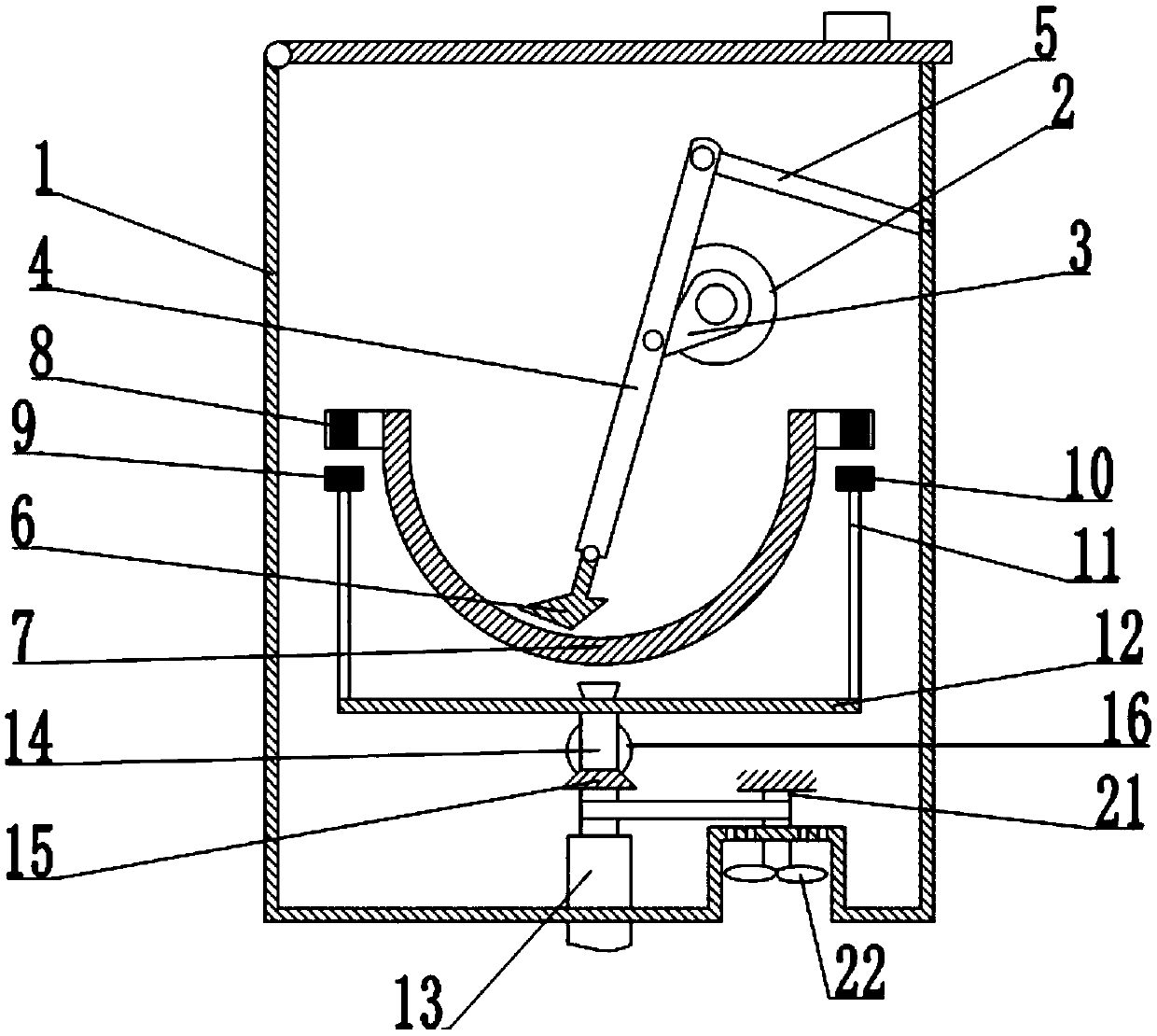 Automatic food frying device