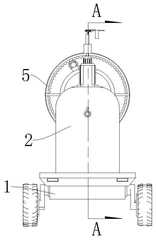 Anti-corrosion spraying mechanism of pipeline internal anti-corrosion device