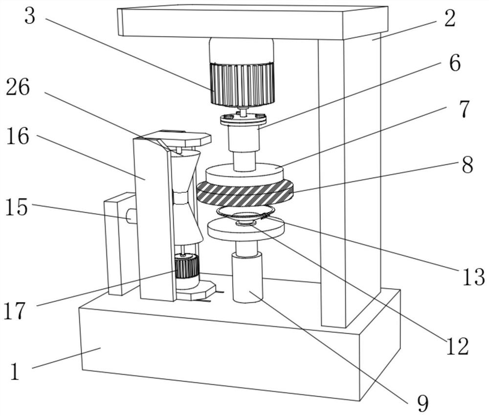 Grinding device for small-diameter optical lens