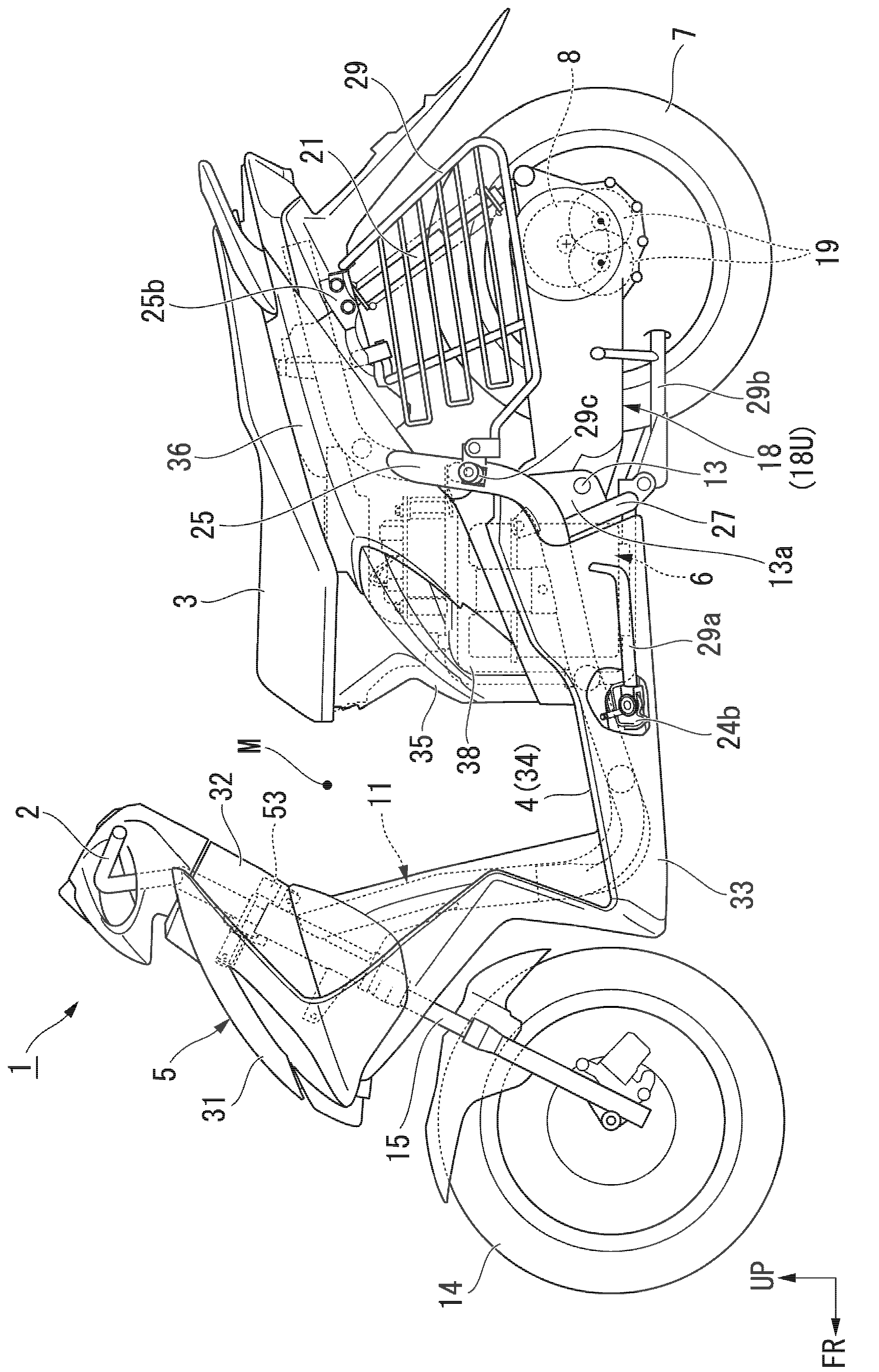 Electric saddled vehicle, and drive device for electric vehicle