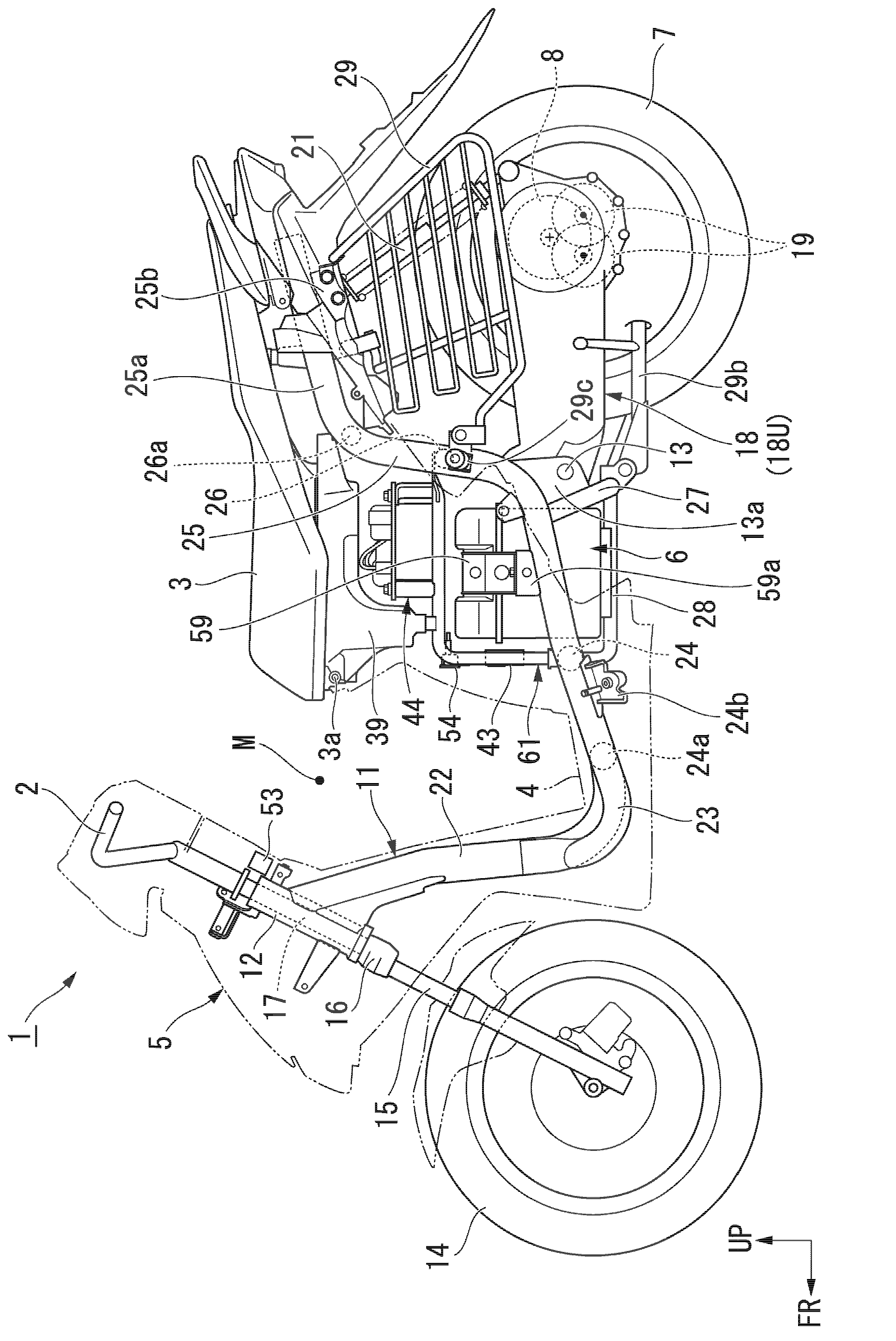 Electric saddled vehicle, and drive device for electric vehicle