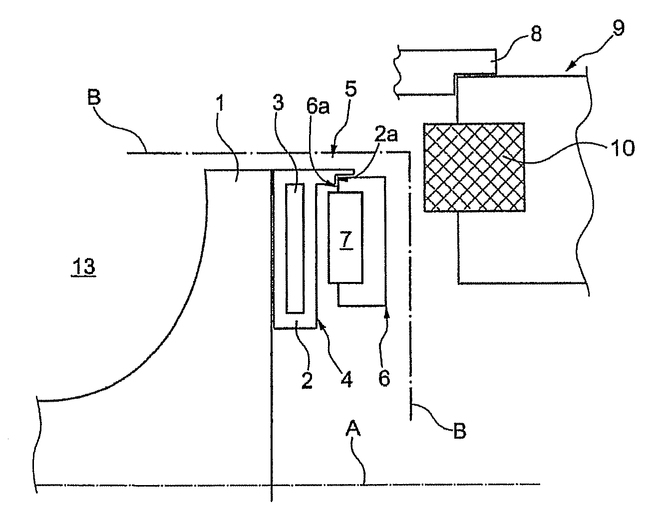 Liquid pump for an internal combustion engine and device for heating liquid