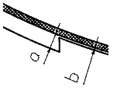 Arrangement structure of reinforcing ribs for back door trim panel