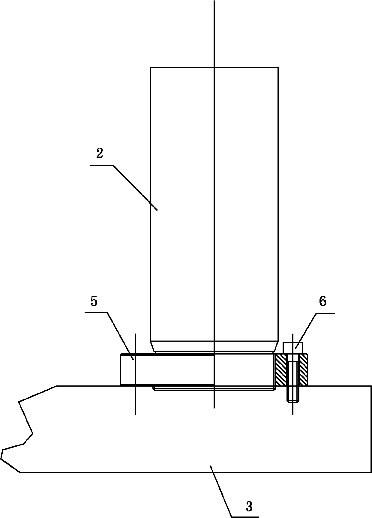 Anti-eccentricity pressing piston rod connecting device of no-guiding slider type hydraulic press