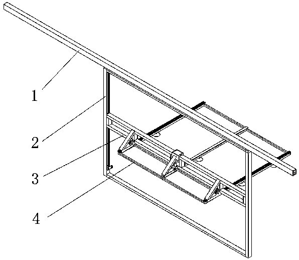 Device for taking materials from shelf