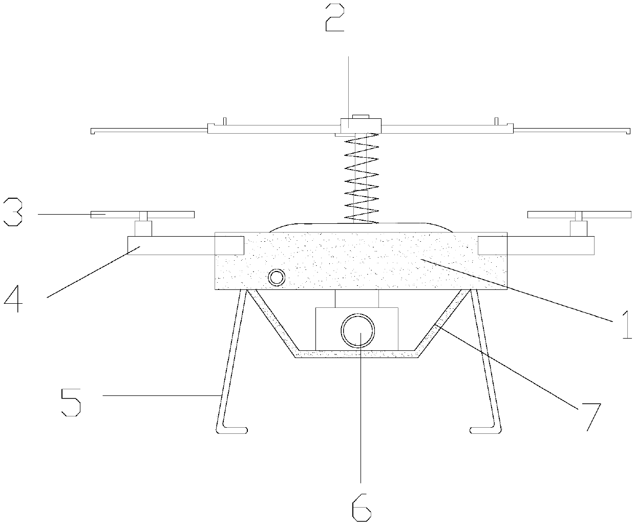 Aerial photography device with intelligent steering function