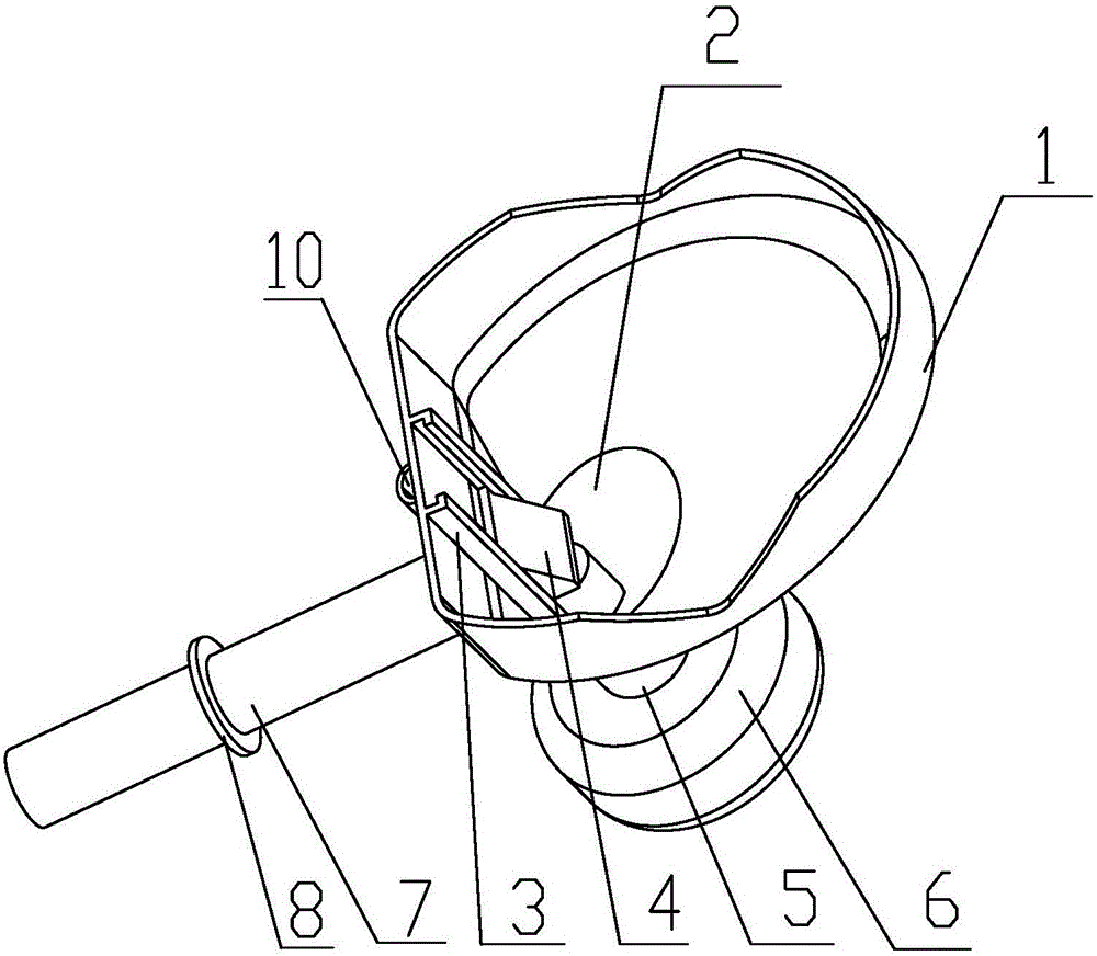 Automatic closing type midstream urine collector