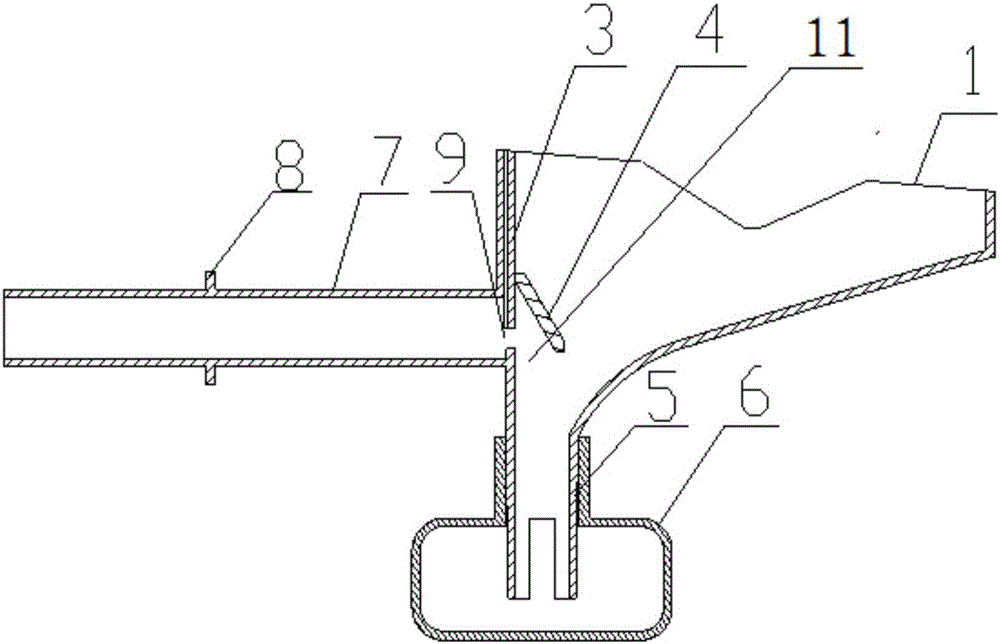 Automatic closing type midstream urine collector