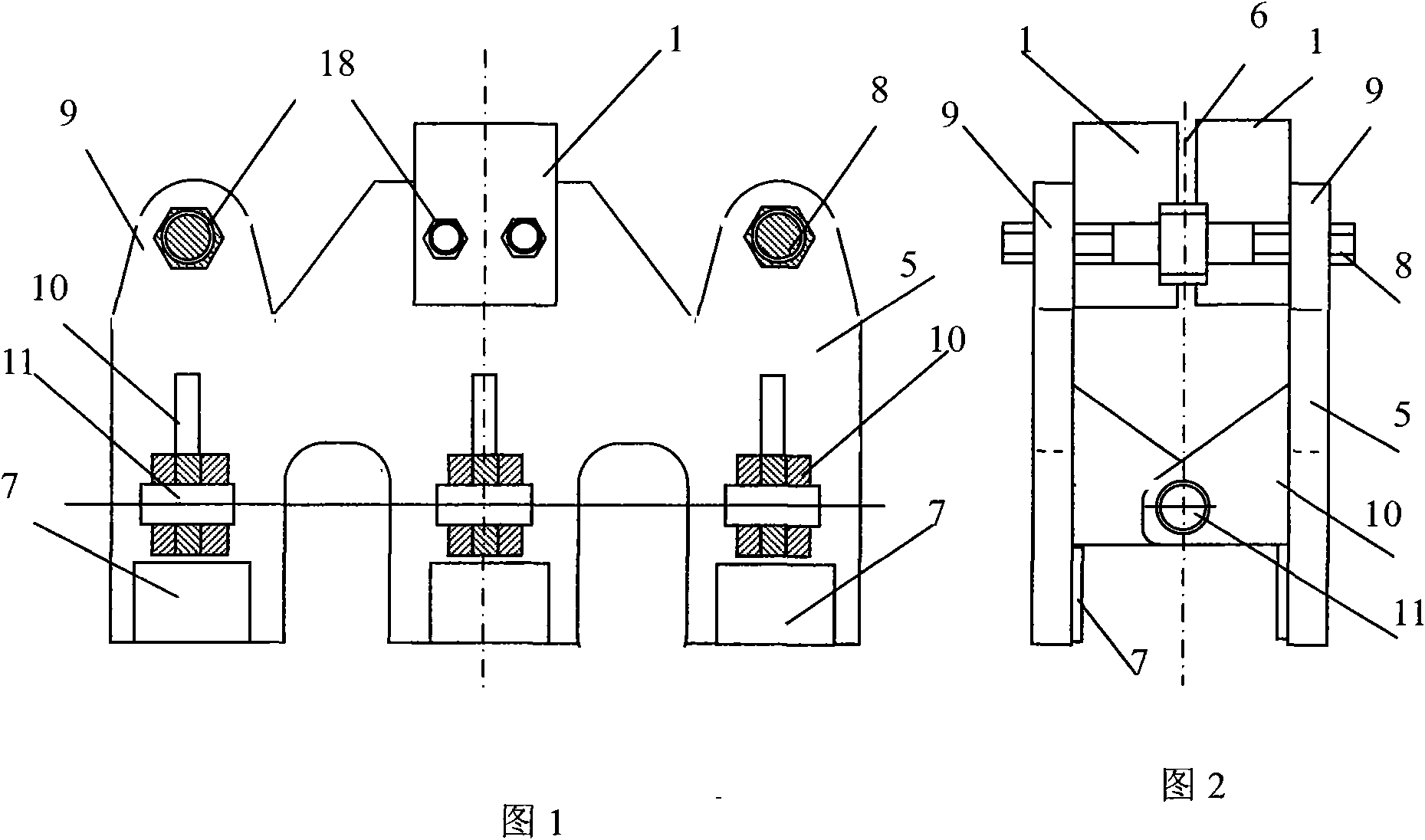 Anode conducting clamping fixture