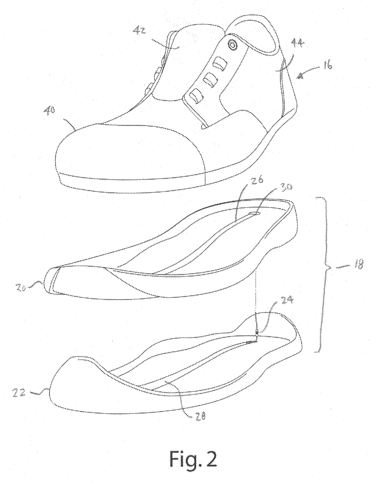 Static dissipating and conductive footwear