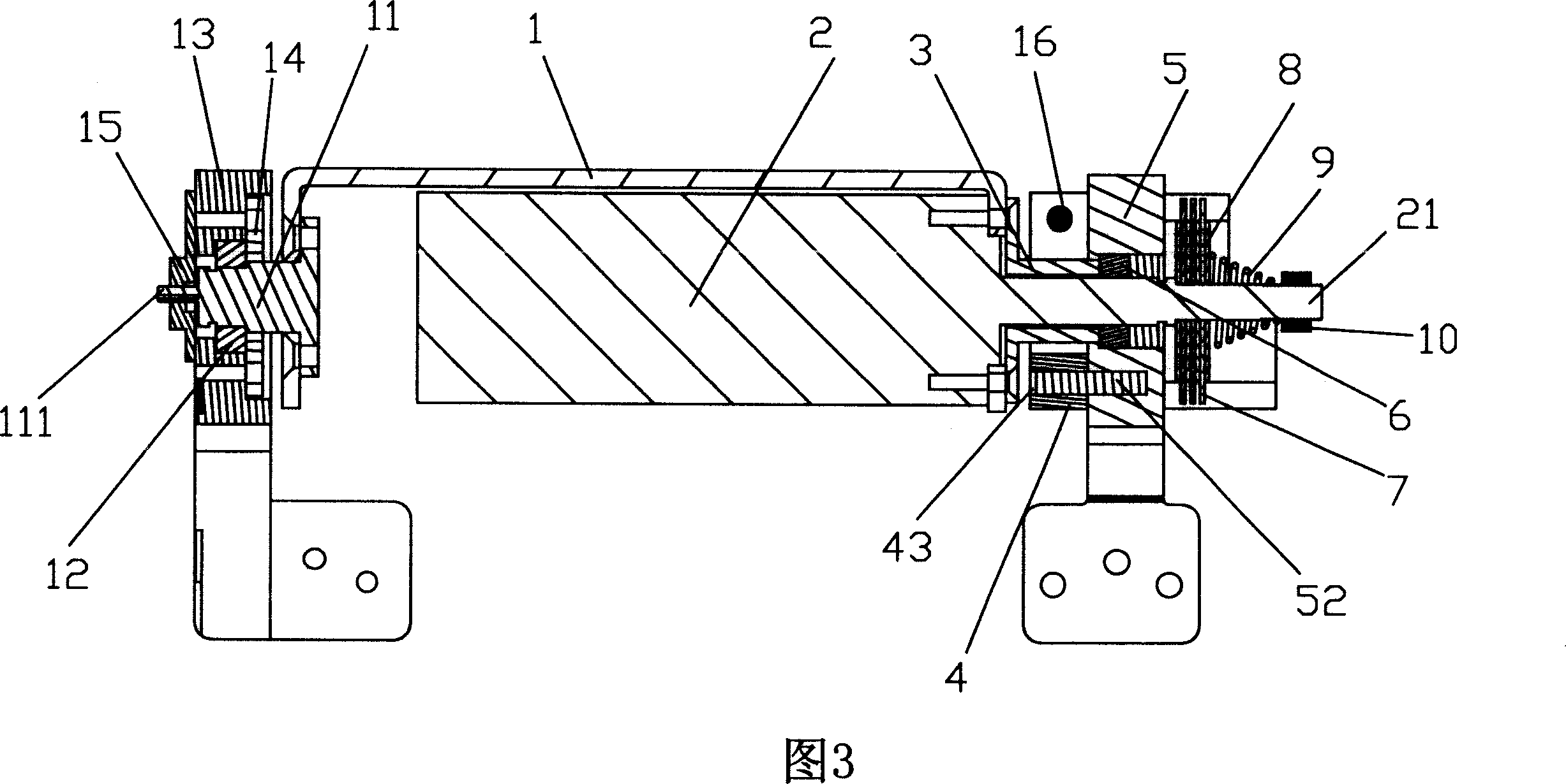 Electric turnover mechanism for vehicle-mounted liquid crystal television