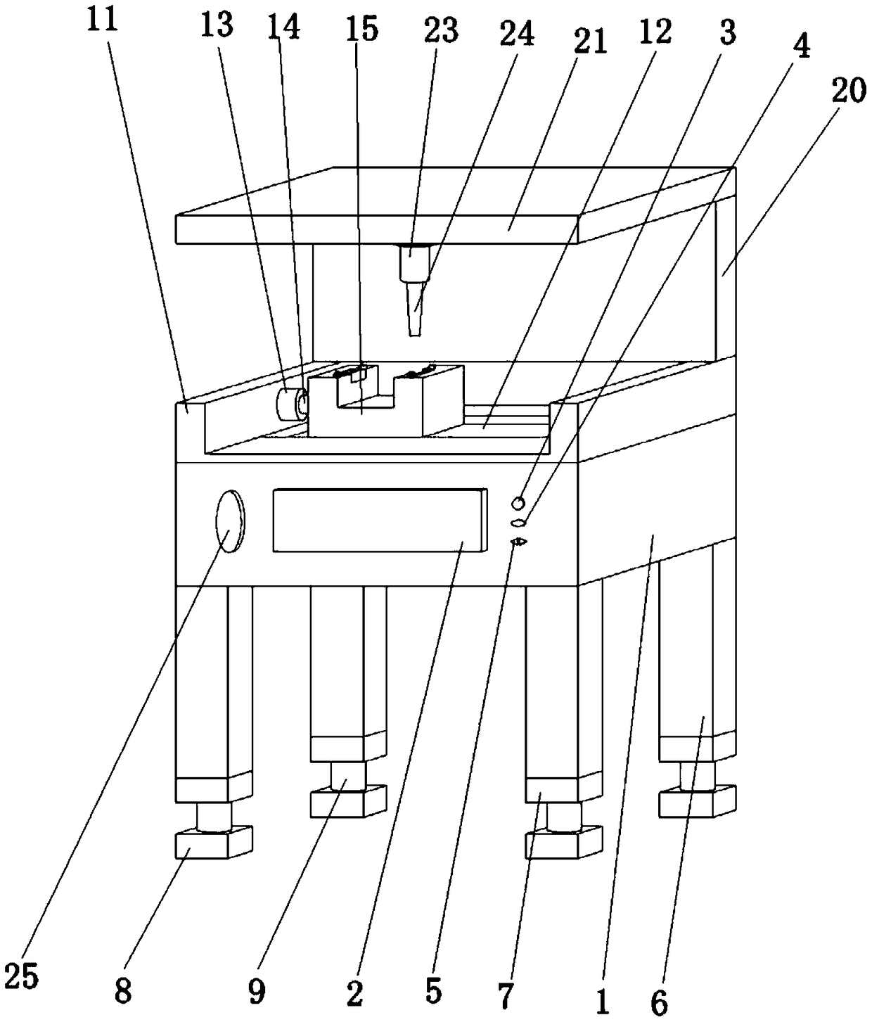 LED chip anti-breaking strength testing device