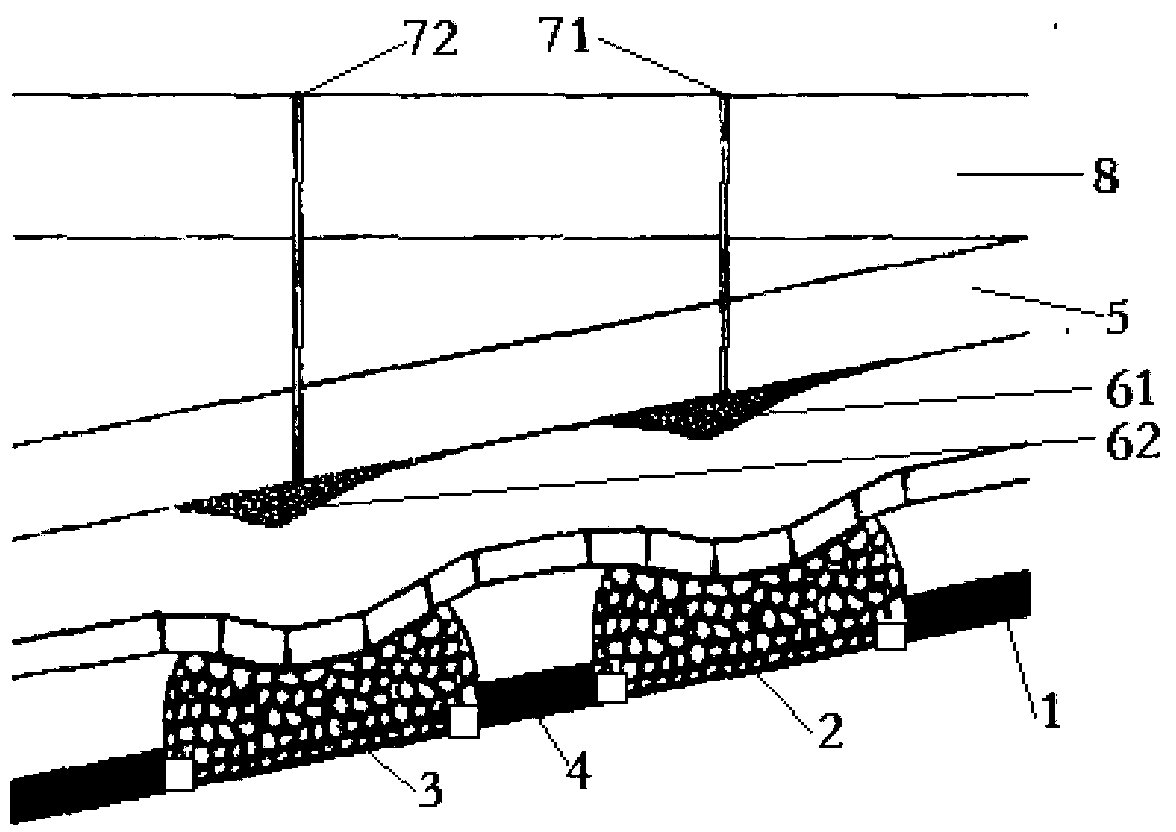 Method for reducing subsidence of stope overburden bed separation by grouting